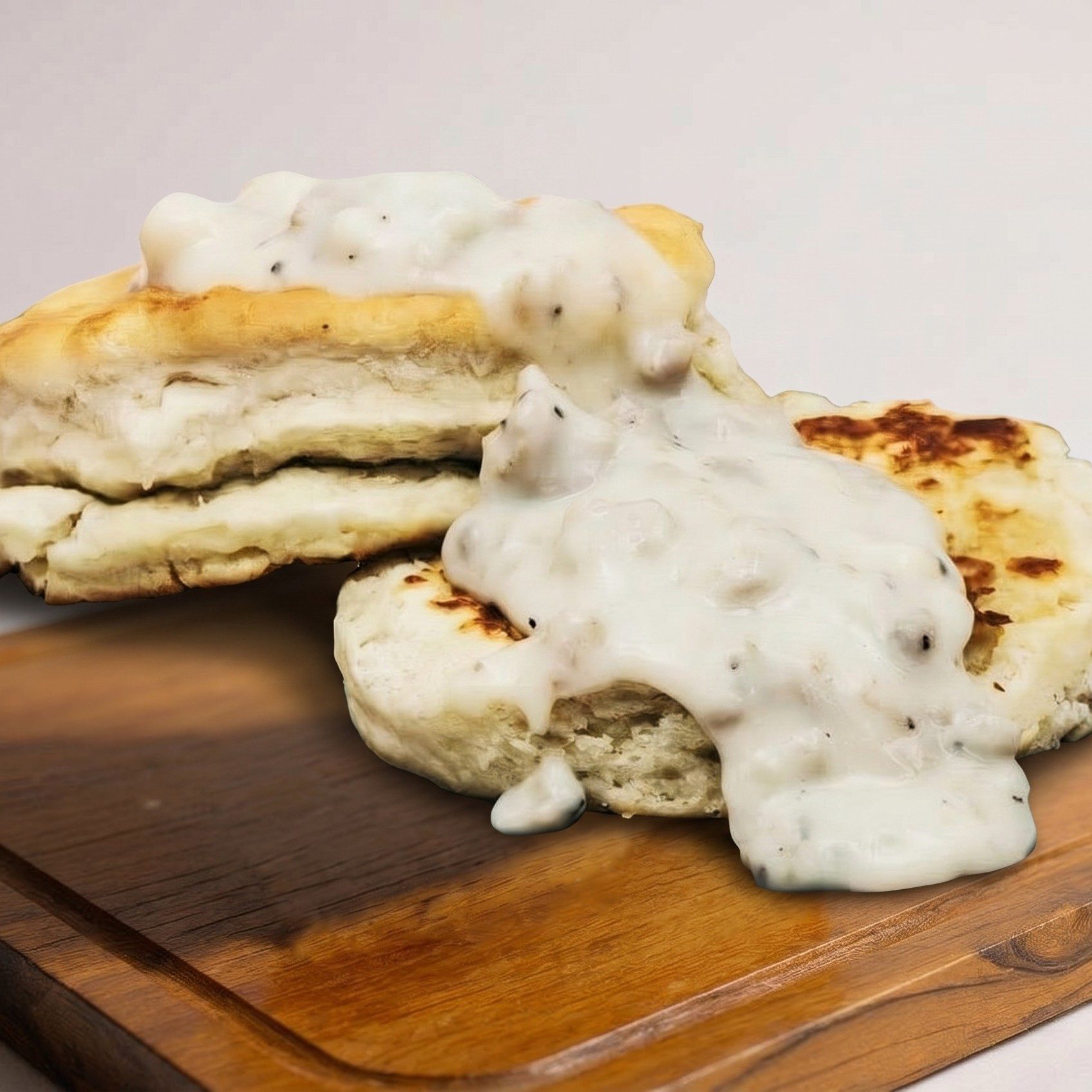 Impossible Double Biscuits Gravy.