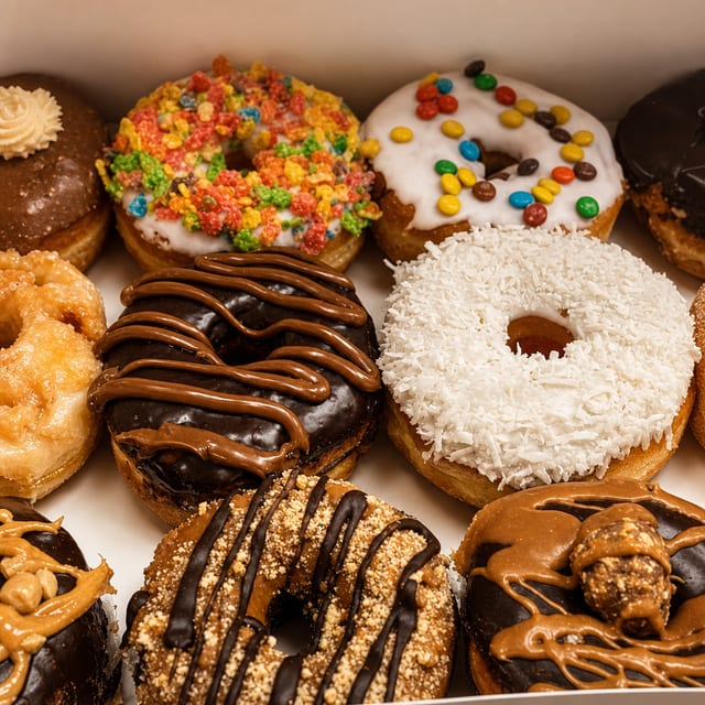 Pre-Assorted Half Dozen Donuts Chef Selection.