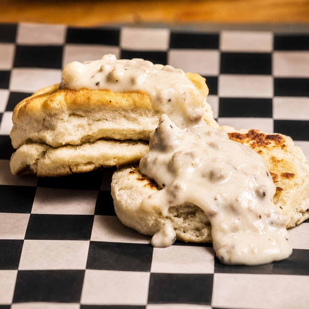 Impossible Double Biscuits Gravy.