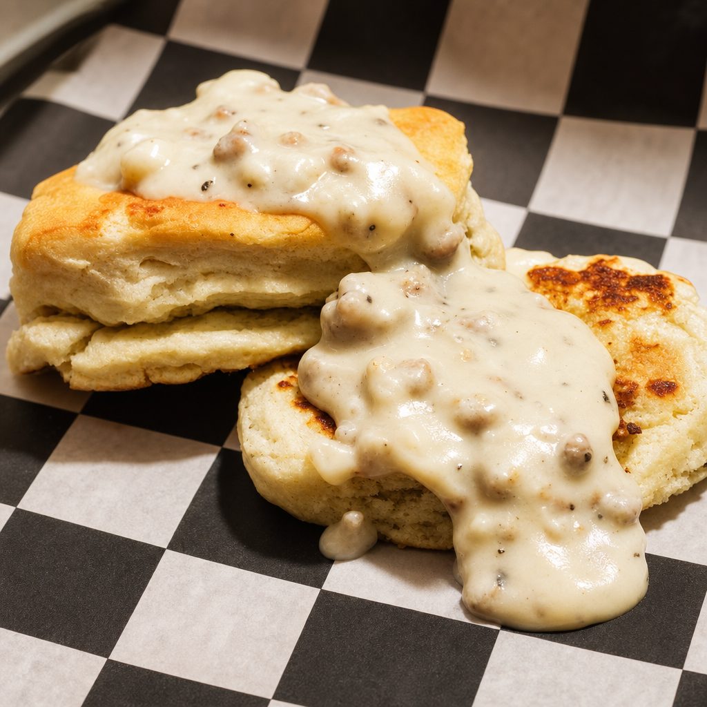 Single Biscuit and Gravy.